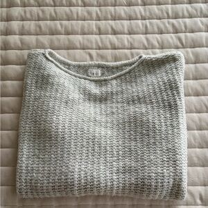 Lou & Grey Textured Gray Sweater
